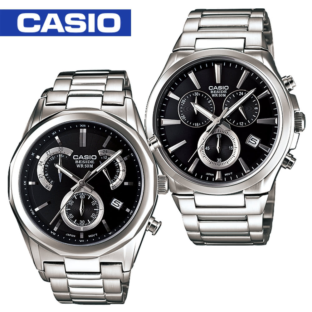 【casio 卡西欧beside系列】送礼首选-白领阶级/绅士石英男表(bem-508