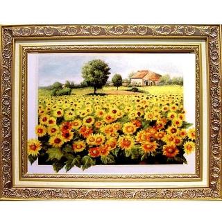 【開運陶源】太陽花風水圖 加拿大向日葵(中幅)