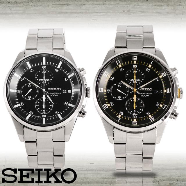 【SEIKO 精工】時尚三眼競速賽車腕錶(SNDC81P1-SNDC89P1)