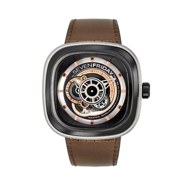 【SEVENFRIDAY】P2(玫瑰金x灰面/47mm)