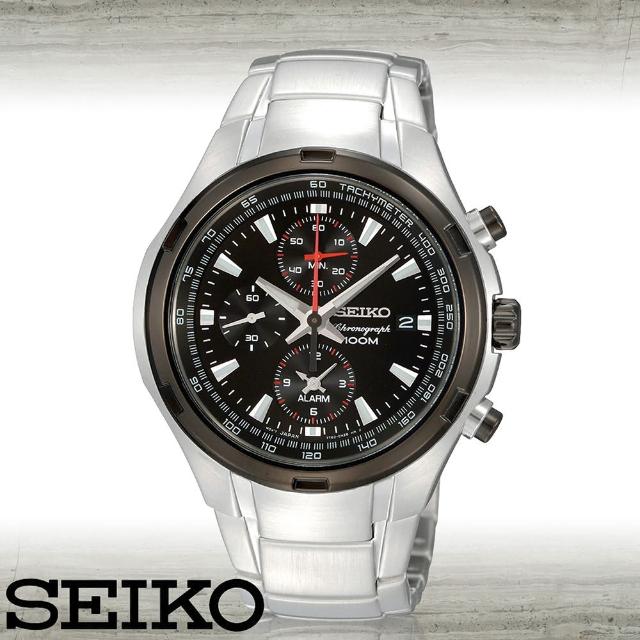 【SEIKO 精工】飆速競感_賽車三眼計時腕錶(SNAE43P1)排行推薦