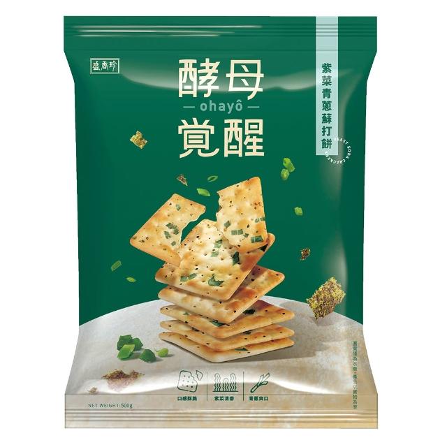 【盛香珍】餅乾量販包500gX4包組-斯娜普蛋酥/脆捲/蘇打餅/煎餅(內有獨立小包裝)中元普渡/拜拜/澎派/餅乾