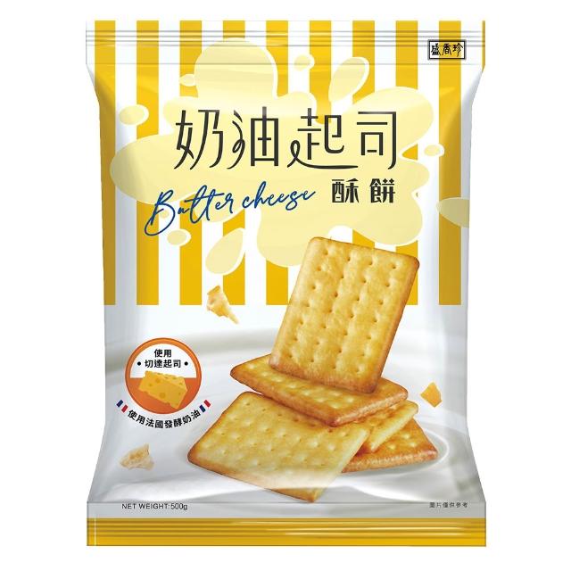 【盛香珍】餅乾量販包500gX4包組-斯娜普蛋酥/脆捲/蘇打餅/煎餅(內有獨立小包裝)中元普渡/拜拜/澎派/餅乾