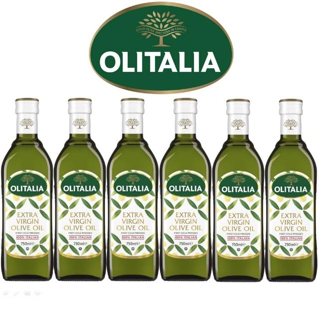 【Olitalia奧利塔】超值特級冷壓橄欖油禮盒組(750mlx6瓶)