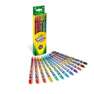 【美國crayola繪兒樂】旋轉12色彩色鉛筆