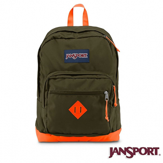 【Jansport】31L CITY SCOUT 校園後背包(軍綠)買到賺到