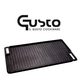 【GUSTO】鑄鐵無塗層雙面煎烤盤最新