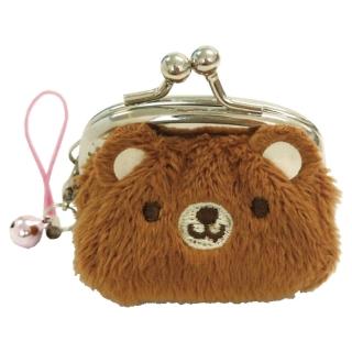 【UNIQUE】動物樂園迷你珠扣零錢包(小棕熊)