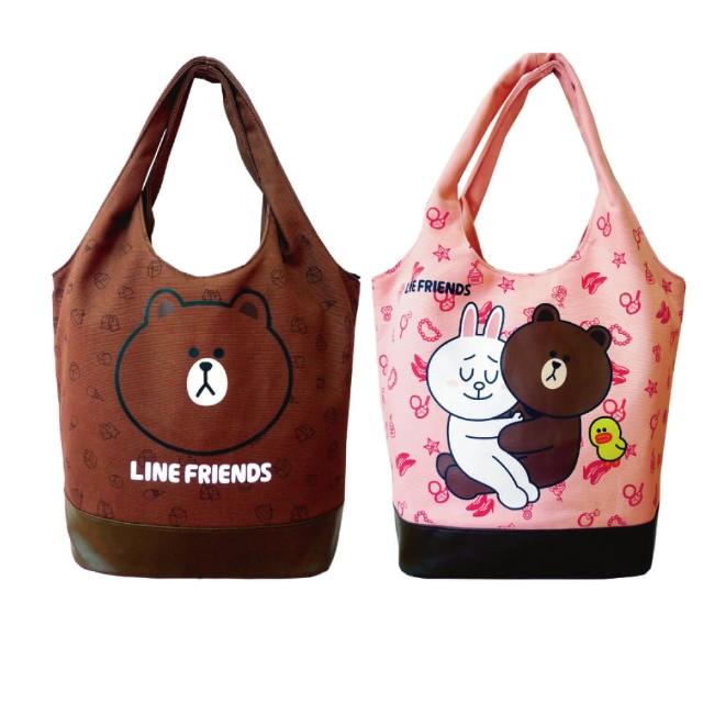 【LINE FRIENDS】MIT俏麗背袋(草莓粉情侶/咖啡熊大)網友推薦