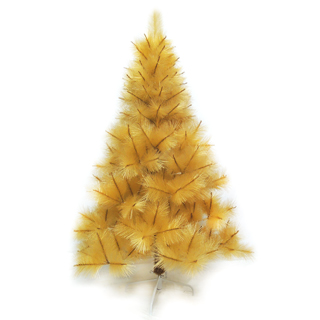 【聖誕樹】台灣製5尺/5呎150cm特級金色松針葉聖誕樹裸樹-不含飾品-不含燈(.)促銷商品