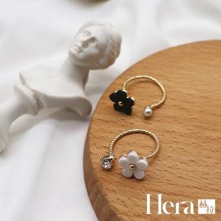 【Hera】赫拉 雛菊小花珍珠開口戒指/微調戒(三色任選)