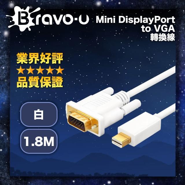 鍍金 Mini DisplayPort 公 to VGA 公 轉換線(白色1.8米)優惠