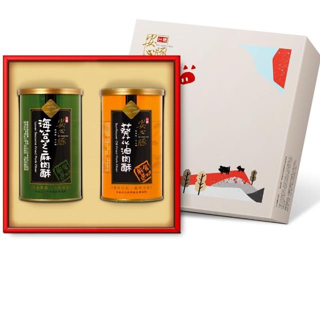 【台糖安心豚】幸福滿點禮盒4盒(海苔芝麻肉酥+葵花油肉酥)