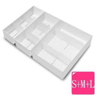 【WallyFun】衣物抽屜收納整理盒3入(S+M+L)