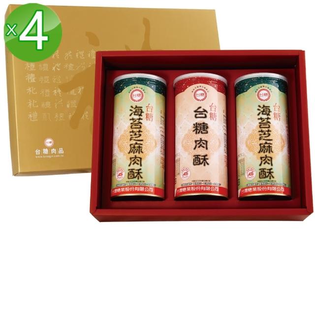 【台糖】經典肉酥禮盒4盒(3罐/盒)
