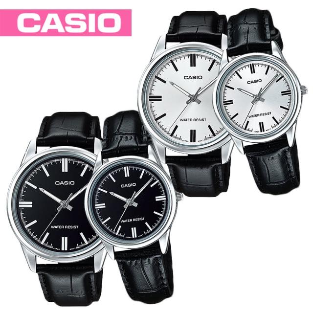 【CASIO 卡西歐】甜蜜情侶對錶-送禮首選(MTP-V005L+LTP-V005L)促銷商品