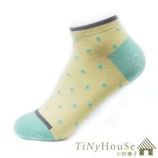 【TiNyHouSe】舒適襪系列 乾爽透氣超短襪 超值2雙組(黑色白點M號 T-07)