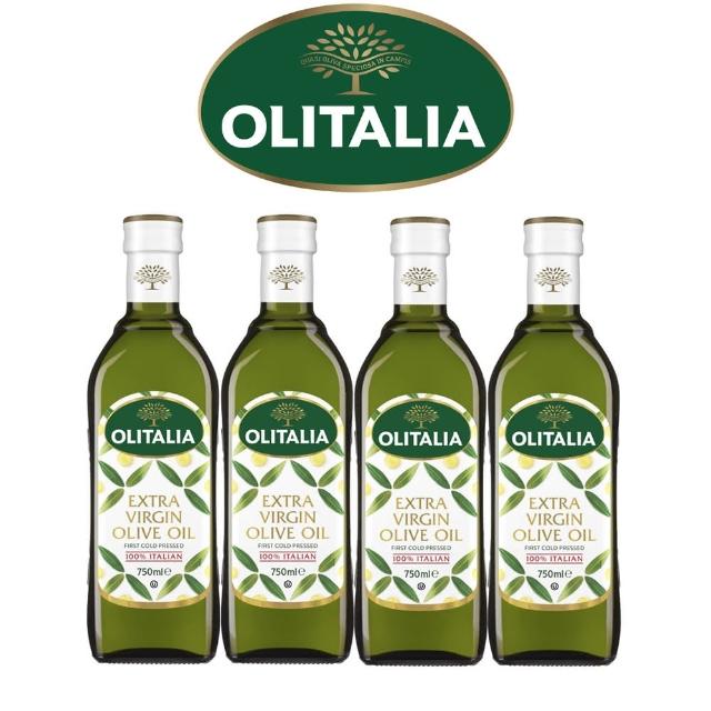 【Olitalia奧利塔】特級冷壓橄欖油750mlx4瓶(雙入禮盒組)