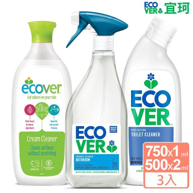 【ECOVER宜珂】綠生態萬用浴廁組