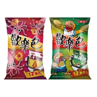 【華元】歡樂包12gX12包/袋(真魷味/鹹蔬餅-任選)