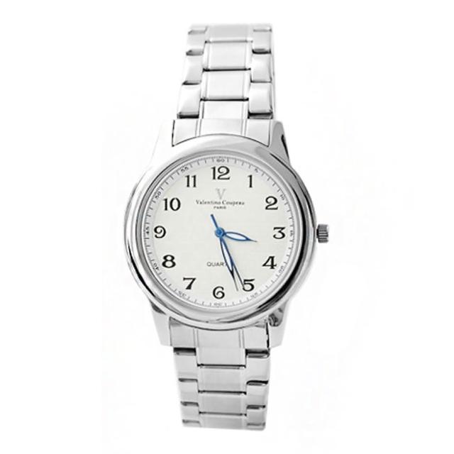 【范倫鐵諾˙古柏】經典格紋不鏽鋼手錶對錶 原廠公司貨