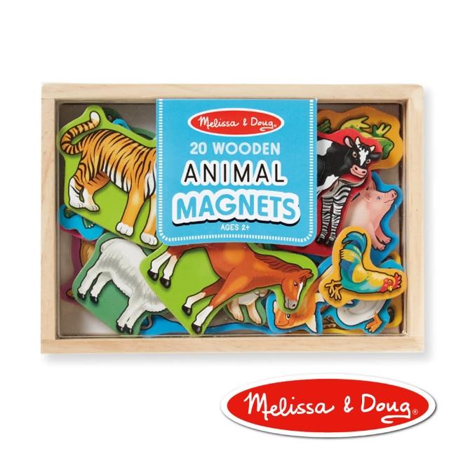 【美國瑪莉莎 Melissa & Doug】動物木質磁鐵貼 - 20 pcs評鑑文