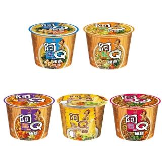 3565069 OL 【阿Q桶麵】風味桶12入/箱(雞汁排骨/紅椒牛肉/生猛海鮮/韓式泡菜/蒜香珍肉 TQF微笑標章)