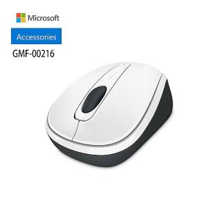 【Microsoft 微軟】無線行動滑鼠 3500 - 白(GMF-00216)