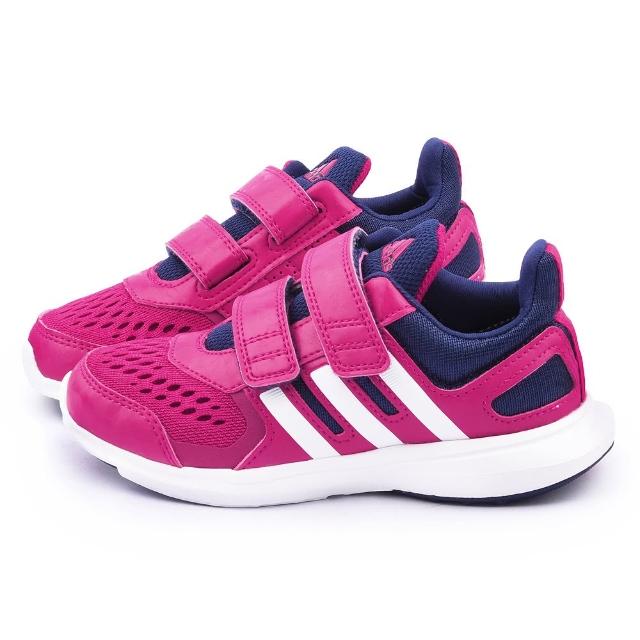 【Adidas】中大童 輕量透氣運動跑鞋(S83004-桃)買到賺到