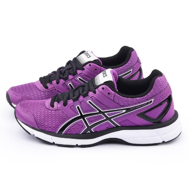 【Asics】女款GEL-GALAXY 8輕量慢跑鞋(T575N-3690-紫)