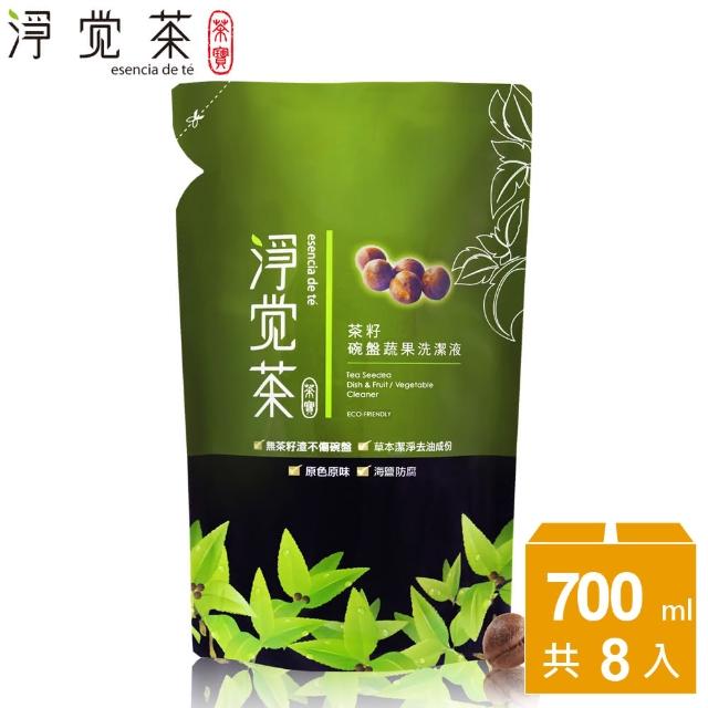 【茶寶 淨覺茶】茶籽碗盤蔬果洗潔液補充包(8入)評測