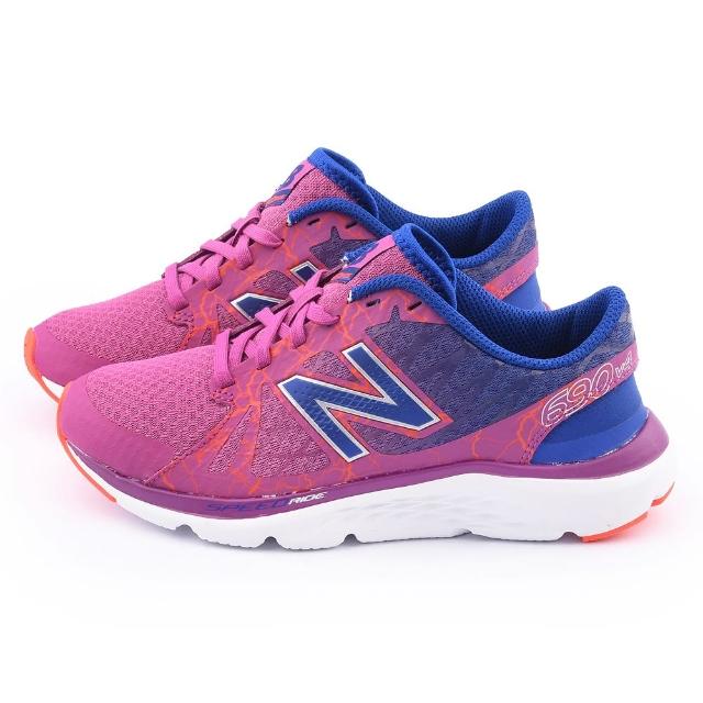 【NewBalance】女款 輕量彈性運動鞋(W690LF4-桃藍)限時下殺