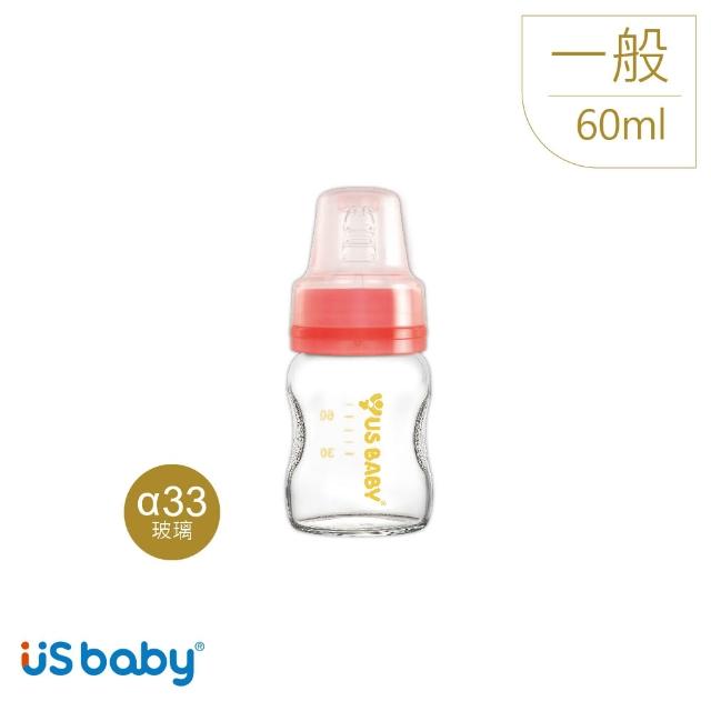 【優生】真母感玻璃奶瓶果汁瓶(一般口徑60ml)