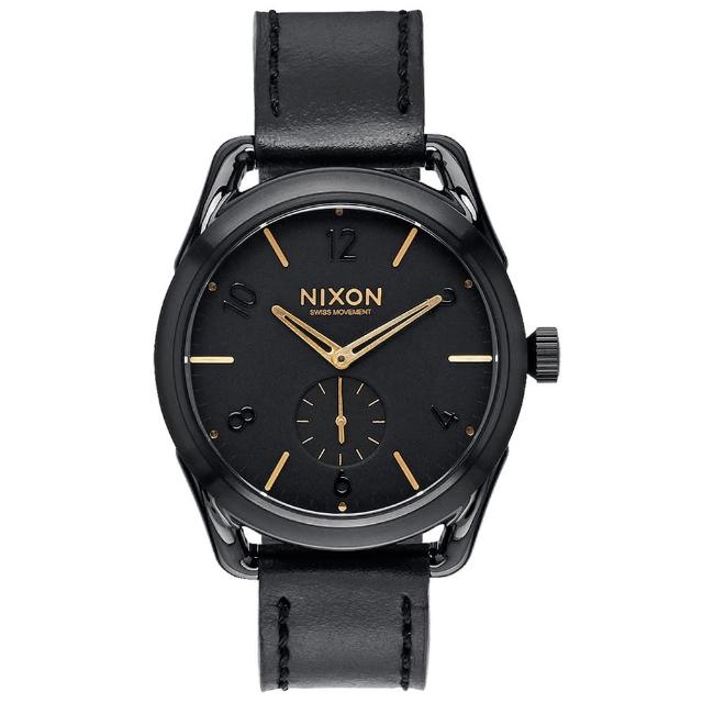 【NIXON】C39 LEATHER 跟隨自我潮流中性錶-金線x黑x小(A459010)產品介紹