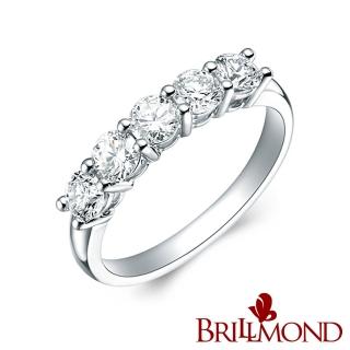 【BRILLMOND】璀璨雅緻美鑽戒(18K白金台)