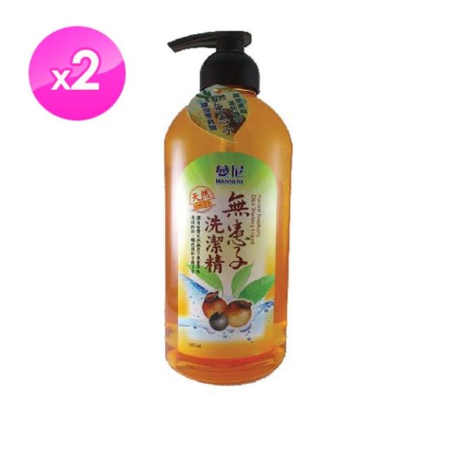 【MANNI NI】無患子洗潔精(果食萃取有效除油 觸感溫和不傷手1000ml 2入)