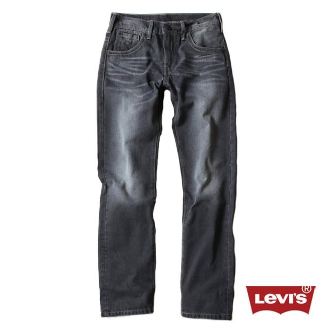 【Levis】DOUBLE STITCH 513黑耀水洗修身丹寧牛仔褲窄版破盤出清