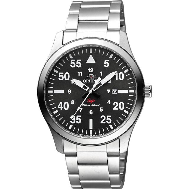 【ORIENT】東方錶 SP 系列 飛行運動石英錶-灰x銀/42mm(FUNG2001B)限量搶購