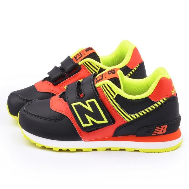 【NewBalance】中大童 經典574復古運動鞋(KG574OHY-黑)買到賺到