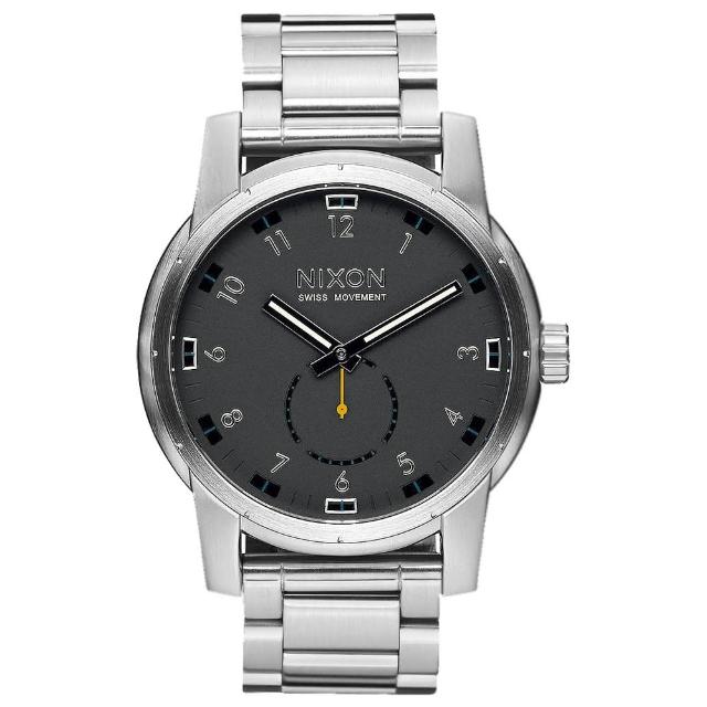 【NIXON】獨領風騷復古時尚腕錶-不鏽鋼銀X黑(A937000)限量搶購