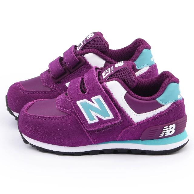 【NewBalance】小童 經典574復古運動鞋(KG574PBI-紫)破盤出清