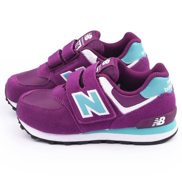 【NewBalance】中大童 經典574復古運動鞋(KG574PBY-紫)