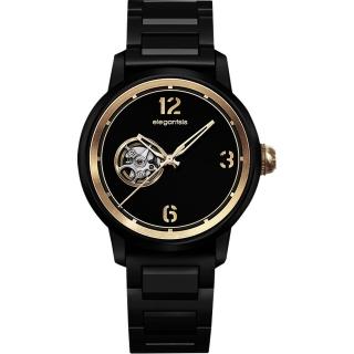 【elegantsis】GOLDEN FASHION JT75A鏤空機械錶(ELJT75A-NB01MA)