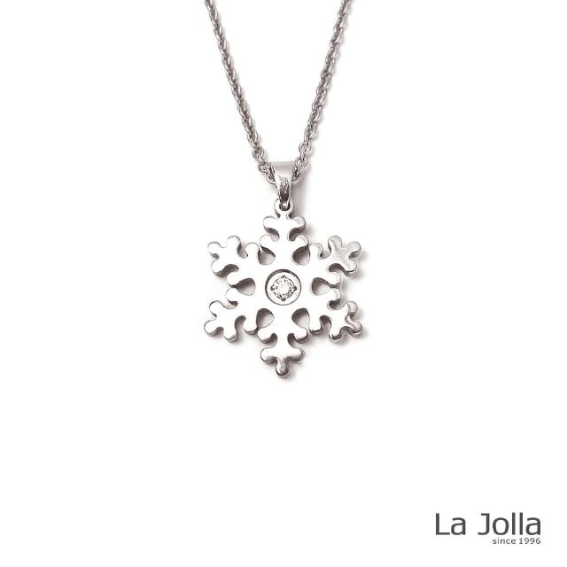 【La Jolla】雪花 純鈦墜項鍊(銀色)超值商品