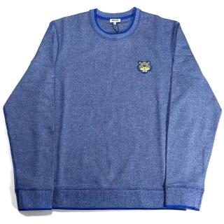 【KENZO】小虎頭LOGO長袖上衣(牛仔藍)