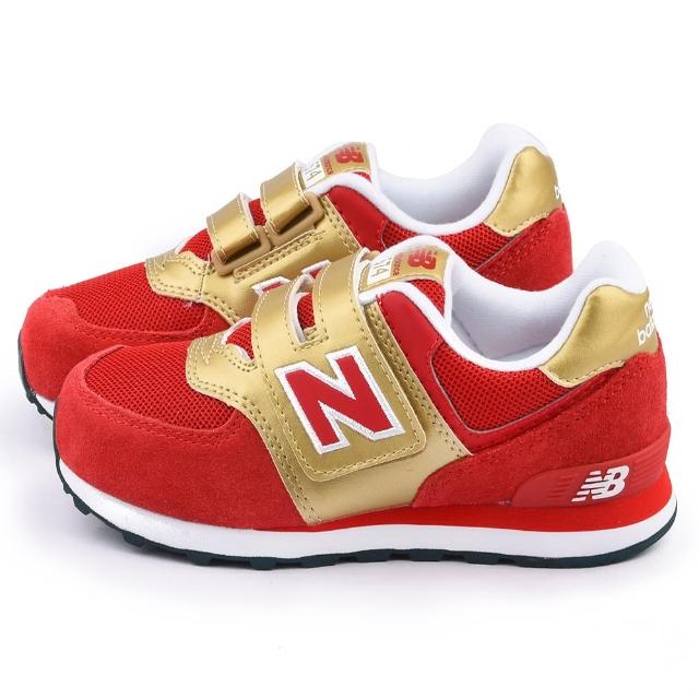 【NewBalance】中大童 經典574復古運動鞋(KV574C7Y-金紅)分享文