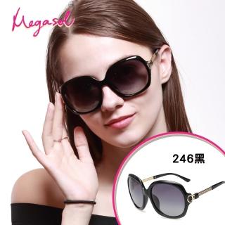 【MEGASOL】寶麗萊UV400防眩偏光手工太陽眼鏡(Dior設計師款三股麻繩編織金架-MS246)