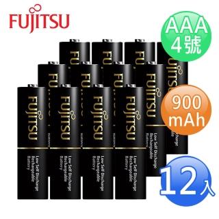 【FUJITSU富士通】低自放900mAh充電電池組(4號12入)