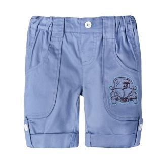 【baby童衣】任選 兒童短褲 帥氣可反摺休閒五分褲60070(紫藍)