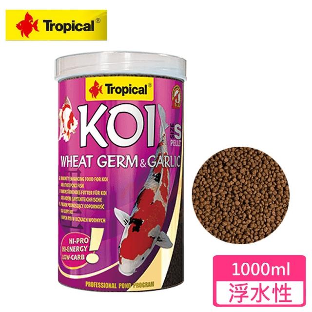 【Tropical】金魚錦鯉免疫蒜精飼料-小粒(1000ml)開箱